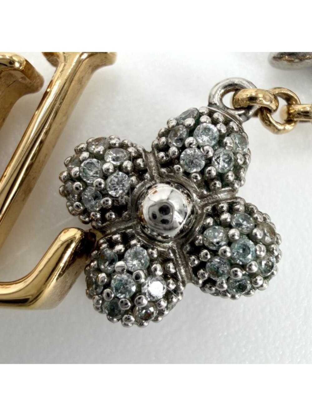 Louis Vuitton Necklace LV Glam Pandant Pendant with Adjustable Star Gold Silver - Picture 7 of 8